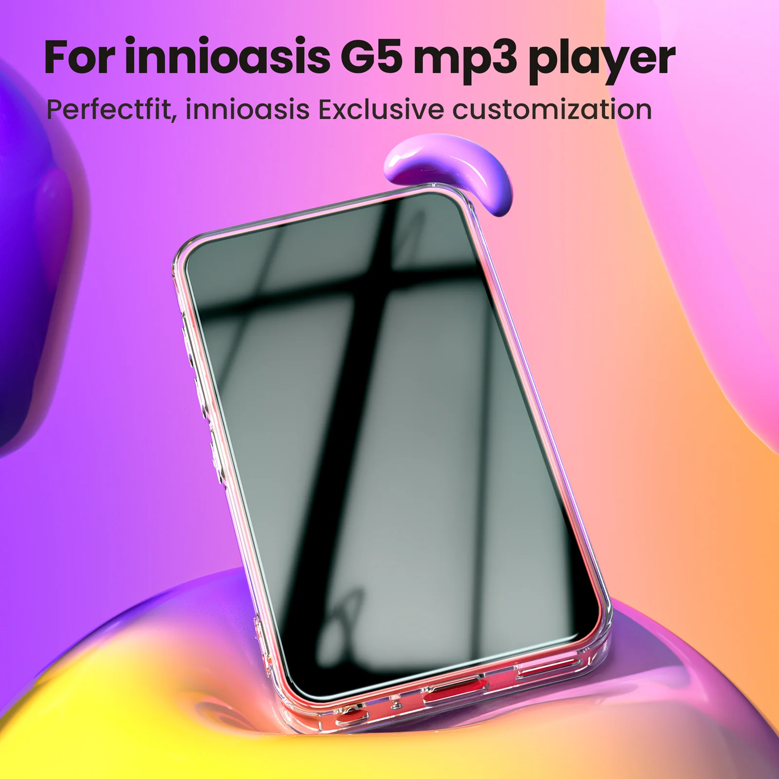 innioasis Crystal Clear Case Only Fit G5 Mp3 Player - Image 5