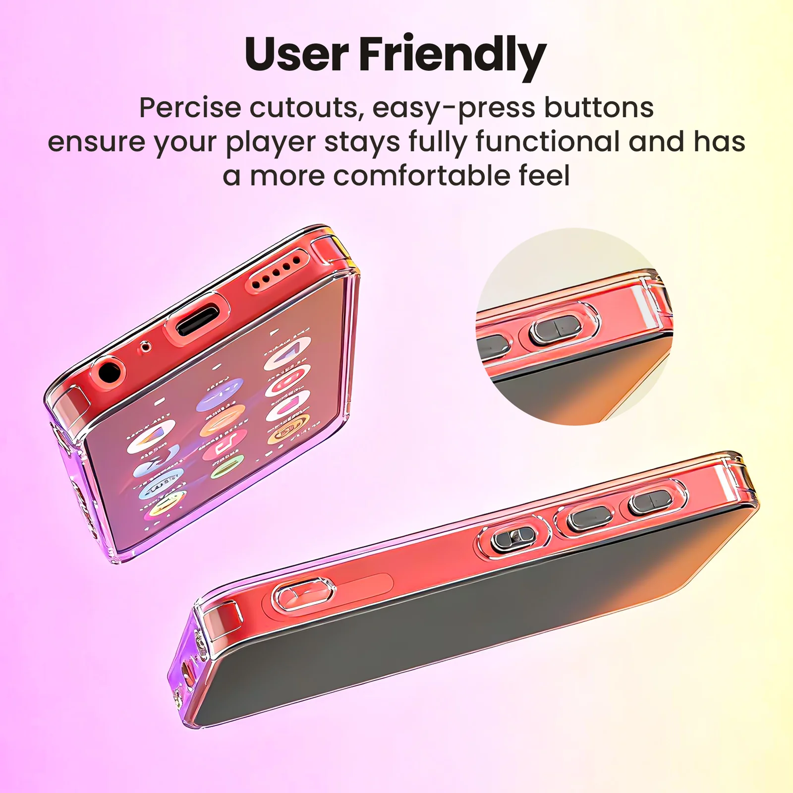 innioasis Crystal Clear Case Only Fit G5 Mp3 Player - Image 7